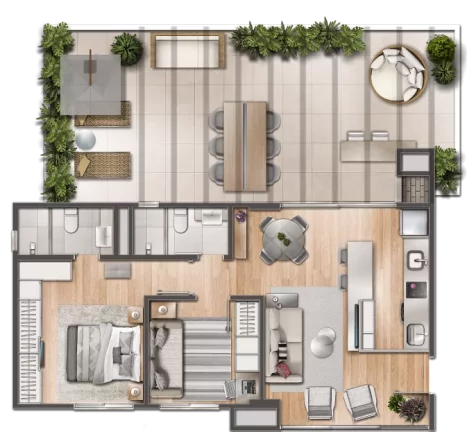 Imagem Apartamento à venda no bairro Menino Deus - Porto Alegre/RS