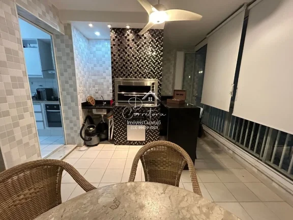Imagem Imperdível oportunidade: Apartamento à venda em Guarujá-SP, Vila Alzira! 3 quartos, 1 suíte, 2 salas, 2 banheiros, 2 vagas, 129m²!