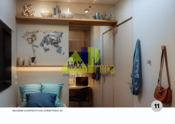 Imagem APARTAMENTO 36,80M²/02 DORMITÓRIOS/SACADA