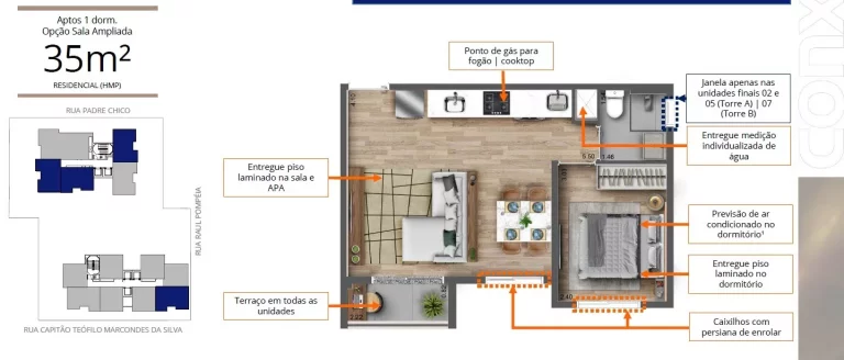 Imagem Villa Pompeia, 35m² podem conter tudo o que você sempre buscou