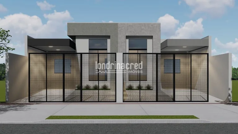 Imagem Excelente Casa Geminada na Zona Oeste de Londrina: 3 Quartos, Suíte, 2 Banheiros, 2 Vagas de Garagem e 98,7m² de Área Construída. Conforto e Localização!