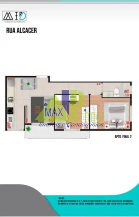 Imagem APARTAMENTO O2 DORMITÓRIOS/SACADA/SEM VAGA
