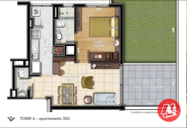 Imagem No Passo da Areia, 2 suites, 2 vagas e infraestrutura.