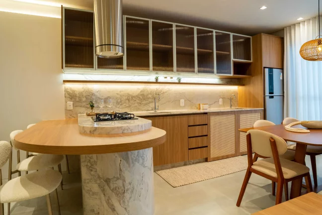 Imagem Apartamento na planta, pé na areia, com 2 dormitórios sendo 1 suíte e 1 vaga na praia de Tabuleiro BV