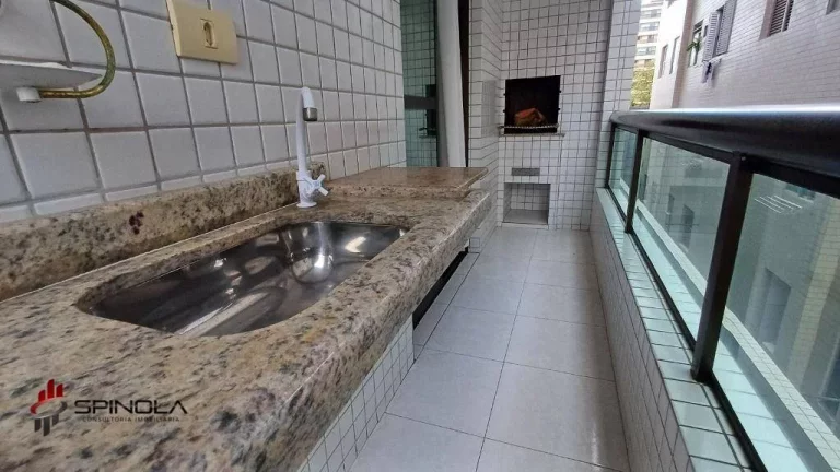 Imagem Apartamento com 1 dormitório à venda, 50 m² por R$ 310.000,00 - Vila Guilhermina - Praia Grande/SP