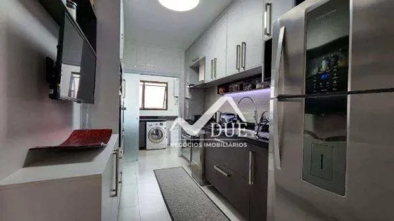 Imagem Apartamento Porteira Fechada com 3 dormitórios à venda, 110 m² por R$ 1.190.000 - Gonzaga - Santos/SP