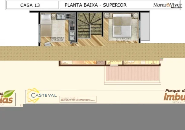 Imagem Casa para Venda em Curitiba, Campo Comprido, 3 dormitórios, 1 suíte, 3 banheiros, 1 vaga
