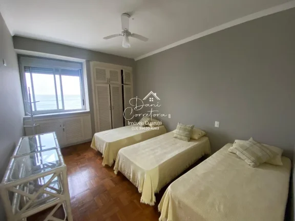 Imagem Apartamento frente mar com 3 Quartos à Venda em Pitangueiras, Guarujá-SP: 170m², Suite, 2 Salas, 2 Banheiros, 1 Vaga de Garagem