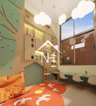 Imagem Apartamento de 111m c/ 3 suítes, 2 vagas, terraço gourmet, Brinquedoteca, piscinas Adulto e infantil, salão de festas,academia,sauna,pet care,solarium