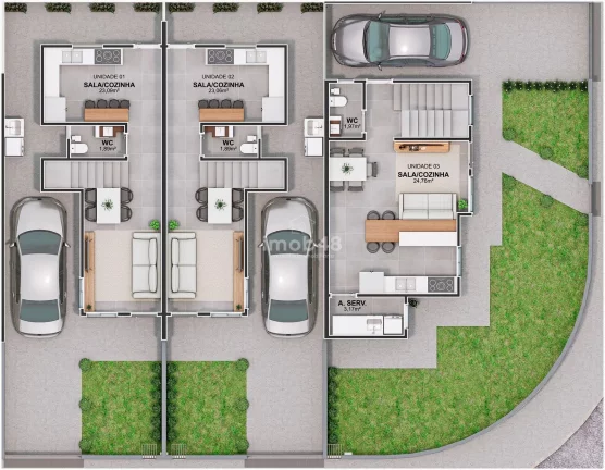 Imagem Venda Sobrado em Sertão do Maruim - 3 Dorms, 2 Suítes, R$570k