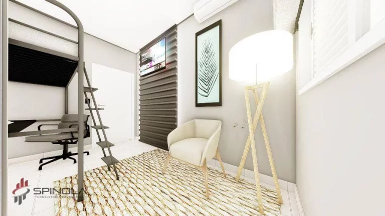 Imagem Apartamento com 1 dormitório à venda, 55 m² por R$ 305.000,00 - Vila Caiçara - Praia Grande/SP