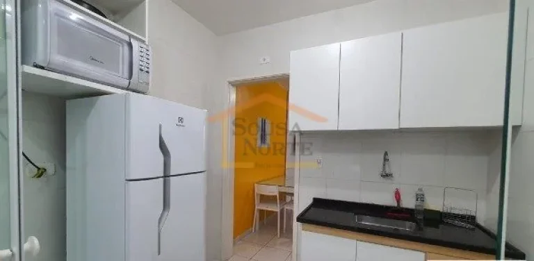 Imagem Apartamento 2 dormitórios, mobiliado e equipado, sendo 1 dos dormitórios com cama de casal e armá...