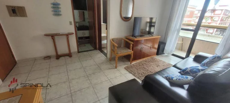 Imagem Apartamento com 1 dormitório à venda, 45 m² por R$ 295.000,00 - Tupi - Praia Grande/SP