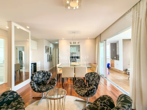 Imagem Apartamento Mobiliado Locação 155m² | 2 quartos - 2 vagas - R$13.000 | Alphaville - Barueri/SP