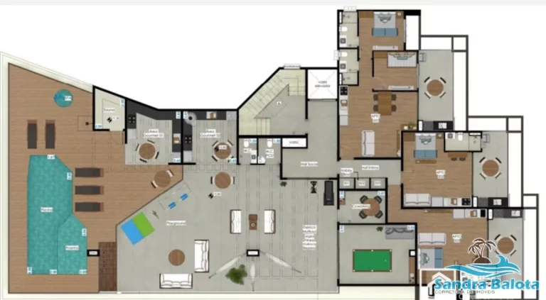 Imagem Lofts e apartamentos a 500 metros da Praia do Perequê Açú