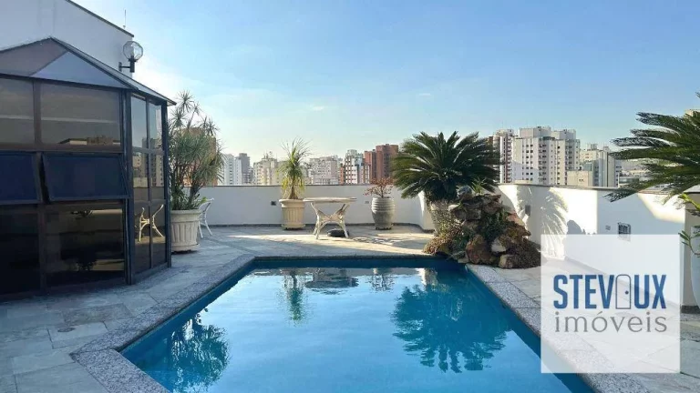 Imagem Cobertura com piscina e vista ampla em Moema Pássaros