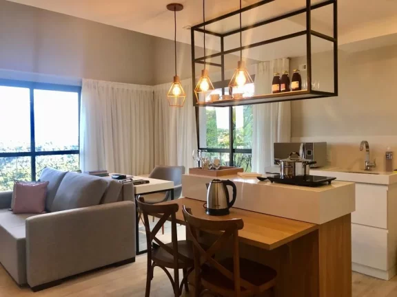 Imagem Apartamento com 1 dormitório à venda, 75 m² por R$ 130.000,00 - Jardim Bevedere - Campos do Jordão/SP