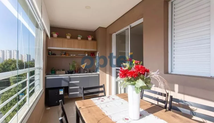 Imagem Apartamento mobiliado de 84m², 3 dorms(suíte), 2 vagas na Av. Senador Vergueiro, 2087 Condomínio Marco Zero Premier
