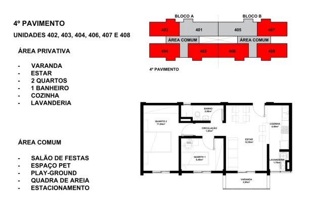 Imagem Apartamento 2 quartos, 52 m2, Colombo. Novo. R$ 249.990,00.