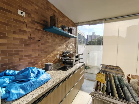 Imagem Imperdível apartamento garden frente mar no Tombo com lazer, 2 quartos, 2 suítes, 2 salas, 3 banheiros, 2 vagas, 150m²!