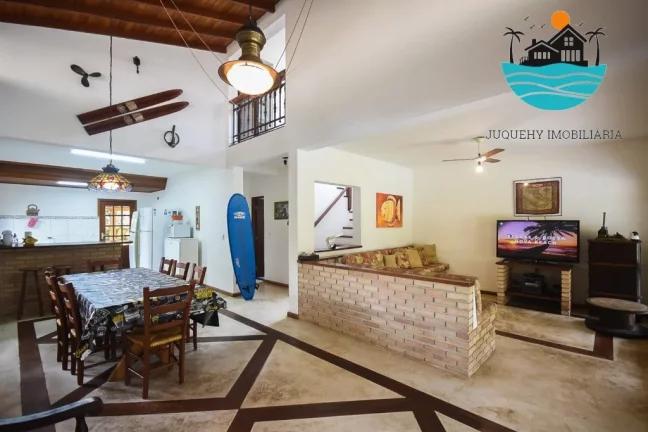 Imagem Casas para Alugar Temporada Juquehy - 600m da praia, 4 dorm. sendo 1 suíte, 1 dorm. no térreo, máx. 10 pessoas | Juquehy Imobiliária