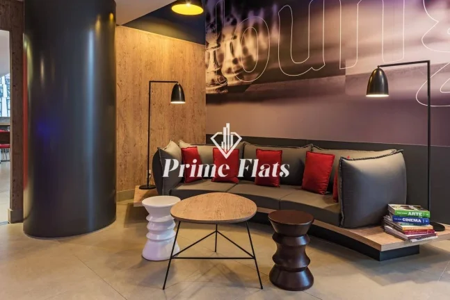 Imagem Flat disponível para venda no íbis Santos Valongo, com 18m², 1 dormitório e 1 vaga