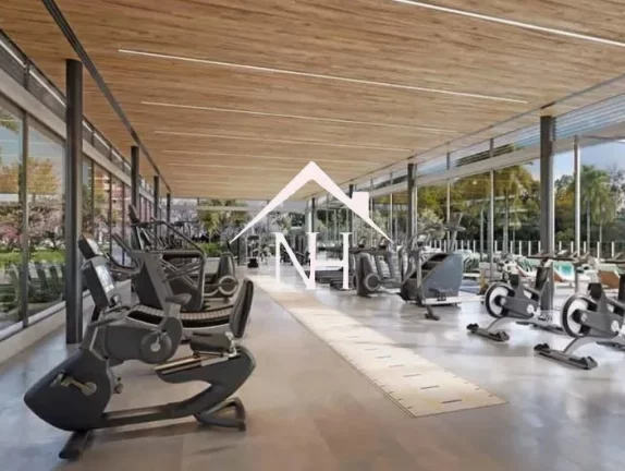 Imagem apartamento alto padrão 186m²,3 suítes, terraço gourmet, hall privativo, 3 vagas e um verdadeiro resort aos seus pés.