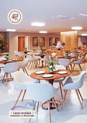 Imagem Excelente apartamento com varanda privativa de frente para Talude, com 2 quartos sendo uma Suite.
