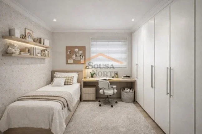 Imagem Sobrado com 230 m² de área útil, com 4 dormitórios, sendo 3 suítes, e 5 banheiros. Possui sala ...