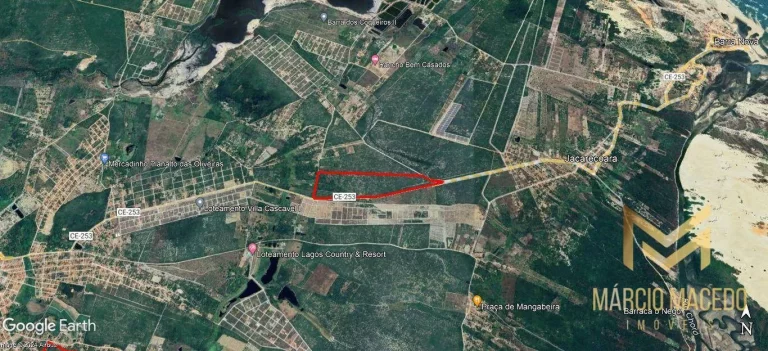 Imagem Terreno à venda, 379896 m² por R$ 6.078.336,00 - Jacarecoara - Cascavel/CE