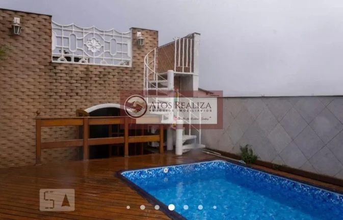 Imagem Vendo Residência no Jardim Palmares. Sobrado de alto Padrão na região de jardim marajoara, 450m2 de área útil, com 3 Dormitorios com Armários Planejados e Ar-condicionado, 2 Salas, Cozinha com planejados, 4 banheiros, 4 Vagas de garagem, Banheira, Piscina