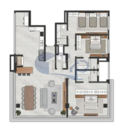 Imagem Apartamento á venda com 3 suítes na Praia Grande em Torres/RS