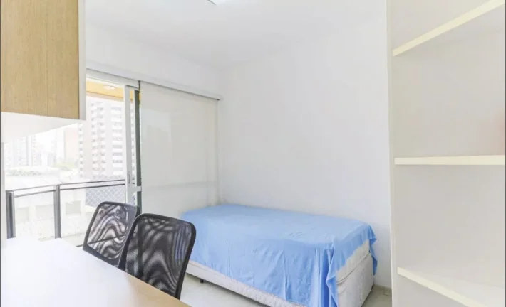 Imagem Apartamento 47M², 2Q, 1 Banheiro, 1 Vaga, Varanda, Espaço Gourmet, Piscina, Academia, Sauna.