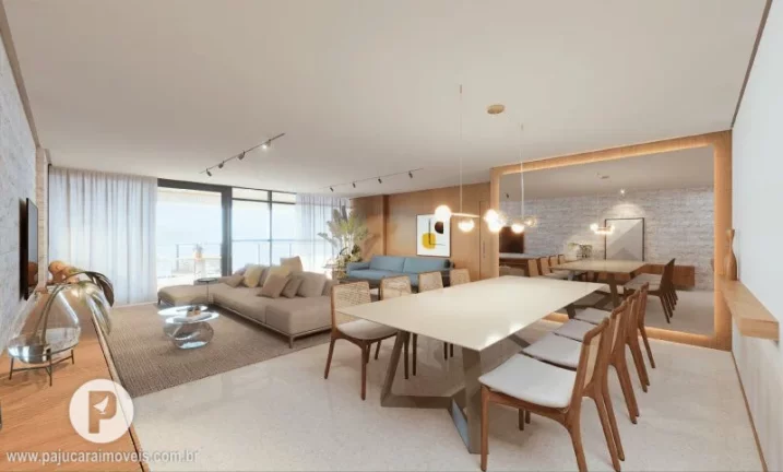 Imagem 04 suítes [153m²] ÷ em 100 meses, a 100m da Praia de Jatiúca