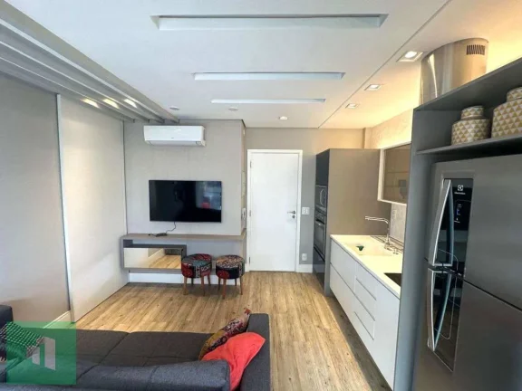 Imagem Apartamento para alugar em São Paulo, Cidade Monções, com 1 quarto, 38m2