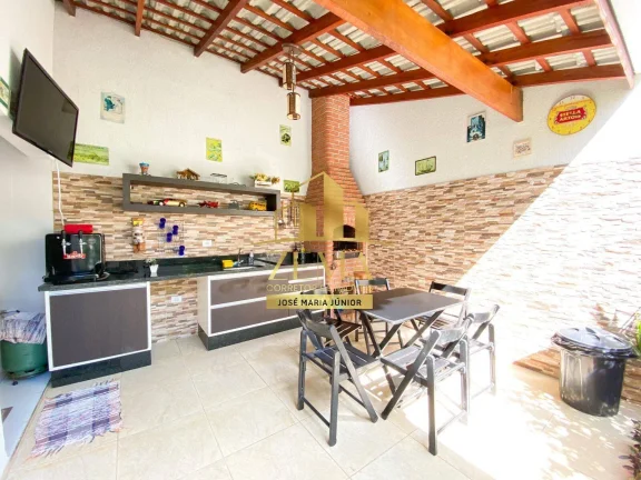 Imagem Sobrado 150 m2, 03 dorms, Lavabo, Espaço gourmet, Jardim Nathalie