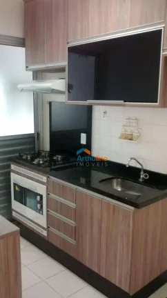 Imagem Apartamento semi-mobiliado com 1 dormitório, 1 vaga à venda, 45 m² por R$ 250.000 - Residencial Bosque Clube - Cotia/SP