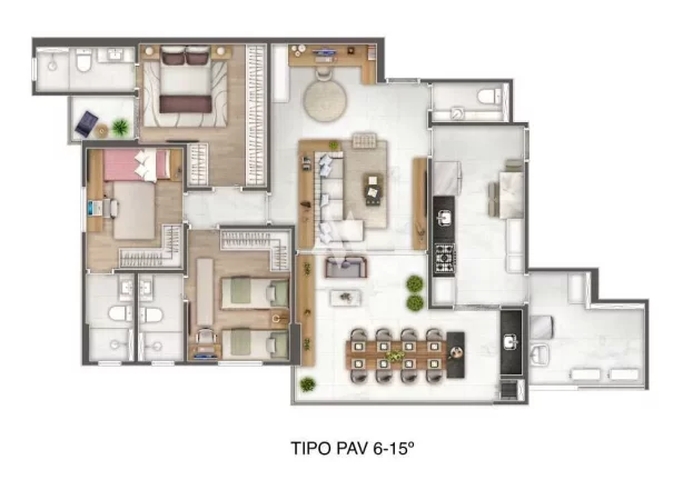 Imagem Apartamento alto padrão em construção em Santos