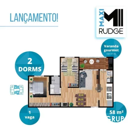 Imagem Apartamento para Venda em São Bernardo do Campo / SP no bairro Rudge Ramos