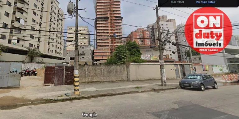 Imagem Terreno à venda, 1400 m² por R$ 8.000.000,00 - José Menino - Santos/SP
