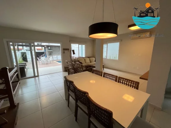 Imagem Aluguel em Juquehy, Venda - Casa em condomínio, 350 metros da praia, piscina privativa, - Acomodação 10 pessoas | Juquehy Imobiliária