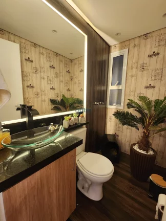 Imagem Apartamento de 2 dorms (suíte), 1 vaga com churrasqueira à carvão no condominio Exuberance Club