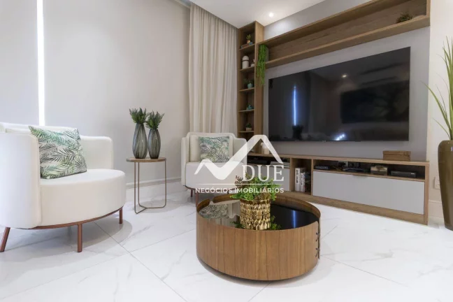 Imagem VISTA MAR, PORTEIRA FECHADA, ANDAR ALTO,Apartamento com 1 dormitório à venda, 74 m² por R$ 910.000 - Embaré - Santos/SP