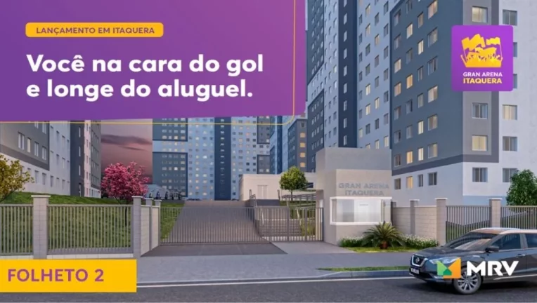 Imagem Apartamento com 2 dormitórios à venda, por R$ 280.000 - Ao lado da ARENA do CORINTHIANS