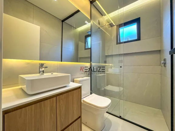 Imagem Casa alto padrão com 3 suítes e escritório à venda, 311 m² por R$ 3.200.000 - Condomínio Jardim Vila Paradiso - Indaiatuba/SP