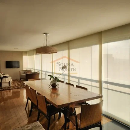 Imagem Apartamento 200m², 3 dormitórios, sendo 3 suites, além de salas de estar, jantar e TV, ampla vara...