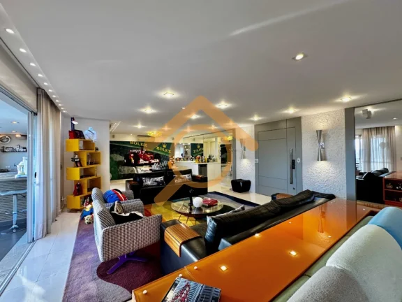 Imagem Apartamento de luxo no Jardim Marajoara: 4 quartos, 3 suítes, 3 salas, 5 banheiros, 3 vagas, 233m² - Condomínio Iepe Golf.