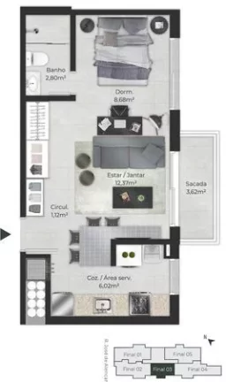 Imagem Apartamento com 2 Quartos à Venda, 75 m² em Menino Deus - Porto Alegre