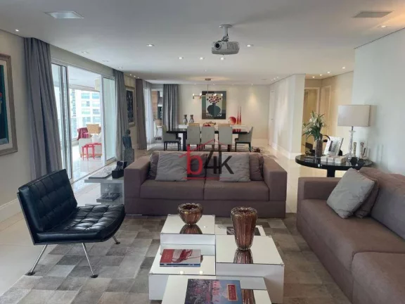 Imagem Apartamento com 380 m², 4 dormitórios suítes e 4 vagas, venda e aluguel - Campo Belo
