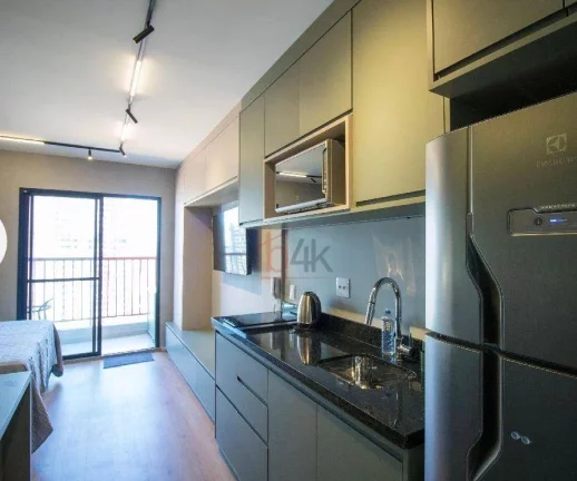 Imagem Apartamento com 1 dormitório para alugar, 32 m² por R$ 3.525/mês - Brooklin - São Paulo/SP